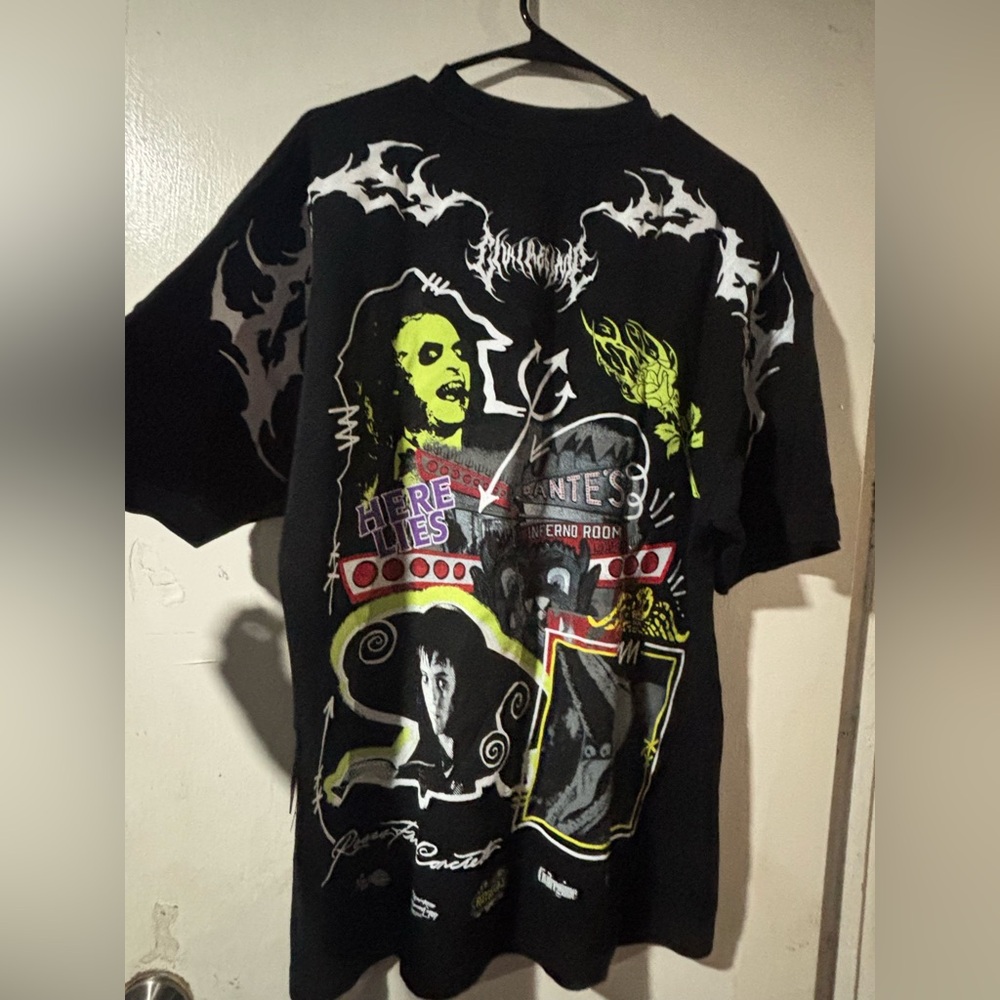 Civil Regime/Beetlejuice It's Show Time American Classic Oversized T-Shirt M